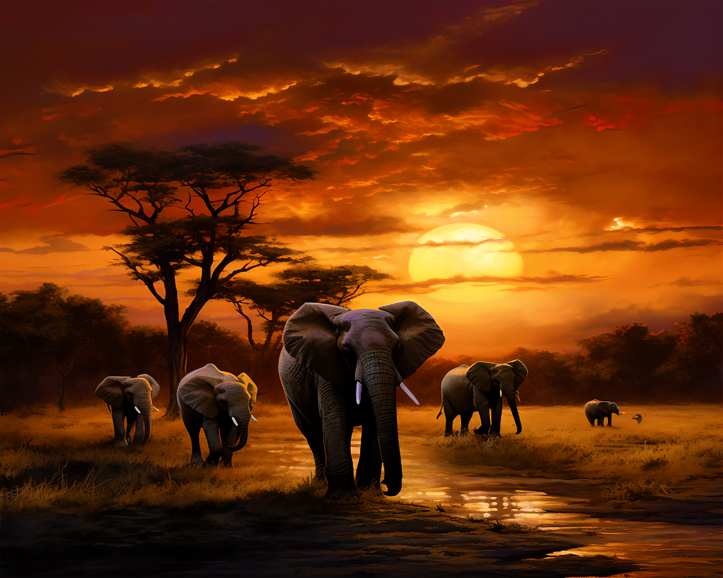 "African Sunset Horizon"