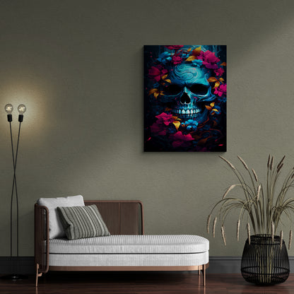 "Blue Skull Bloom"