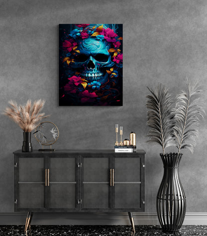 "Blue Skull Bloom"